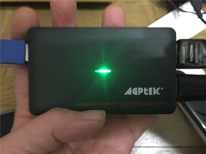 AGPtEK HDMIゲームキャプチャー　接続